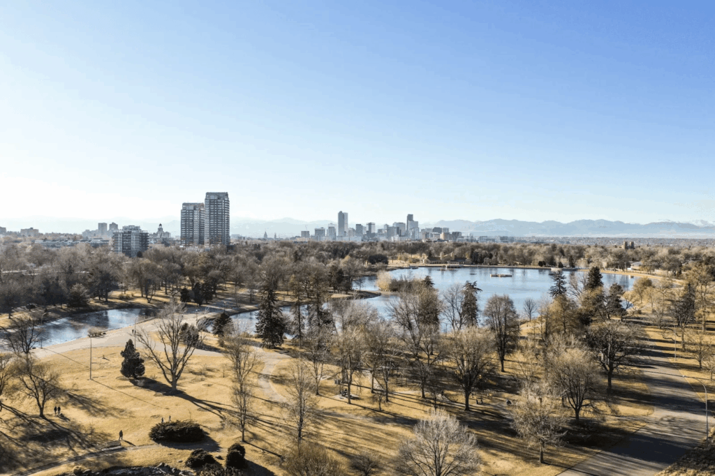 Urban Oases 2026: Explore the World’s Top Green Cities & Parks 5 Denver City Park, Denver, Colorado, with pond and park.