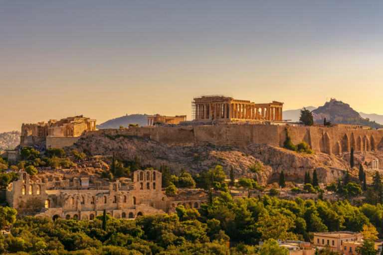 Top 10 Cities with the Richest History for History Lovers 8 Acropolis of Athens with ancient ruins and historic temples