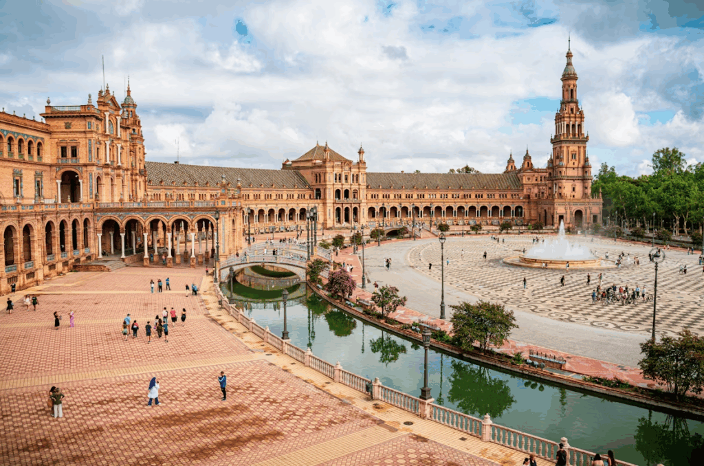 Best City in Spain for First Timers: Top 7 Destinations 2025 4 a large building with a fountain in front of it