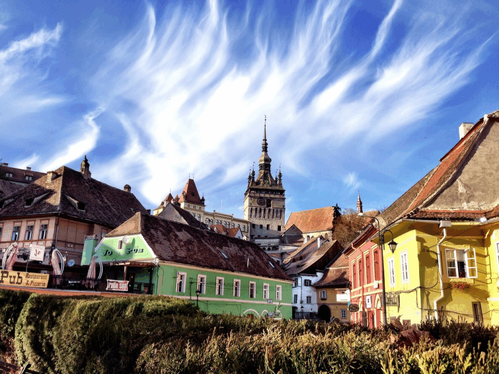 Colourful village